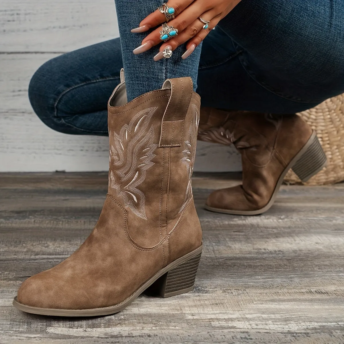 Cavalera | Womens Leather Cowboy Boots – Western Style Cowgirl Boots for Festivals, Everyday Fashion & Country Looks UK
