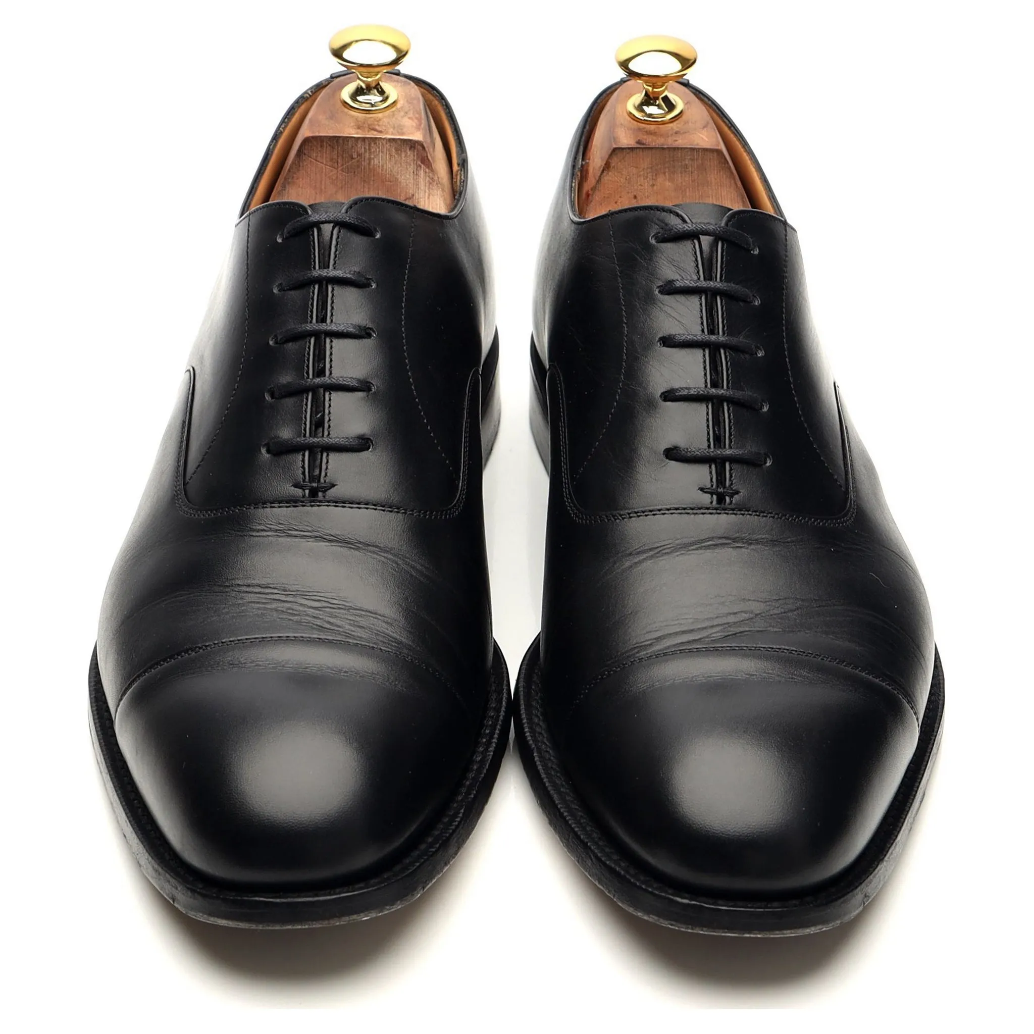 'Consul' Black Leather Oxford UK 10 F
