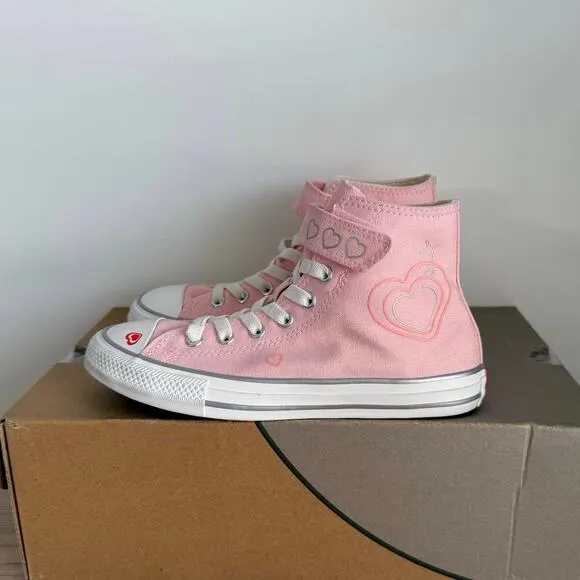 Converse Chuck Taylor Hi Top ‘Donut Glaze Heart’ Girls Sneakers - SZ 2 Y