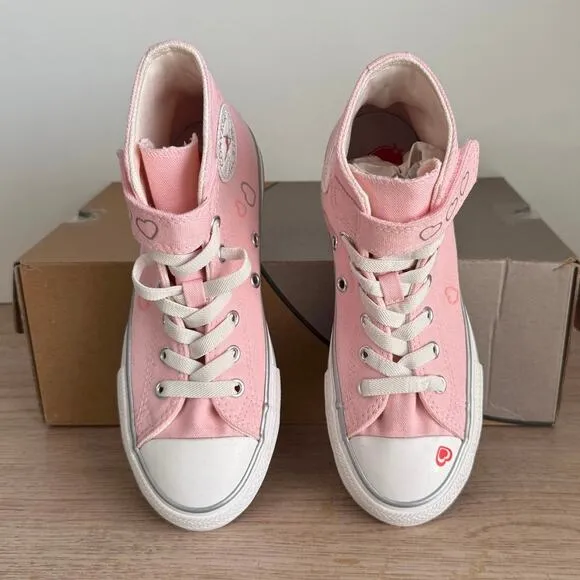Converse Chuck Taylor Hi Top ‘Donut Glaze Heart’ Girls Sneakers - SZ 2 Y