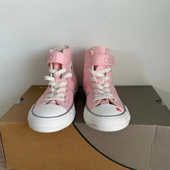 Converse Chuck Taylor Hi Top ‘Donut Glaze Heart’ Girls Sneakers - SZ 2 Y