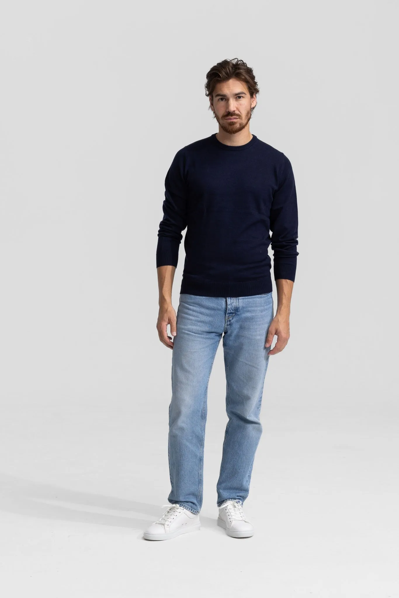 Crewneck Navy Sweater