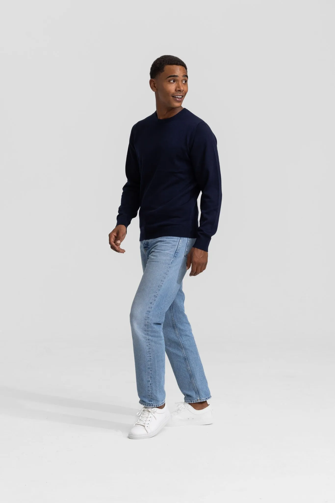 Crewneck Navy Sweater