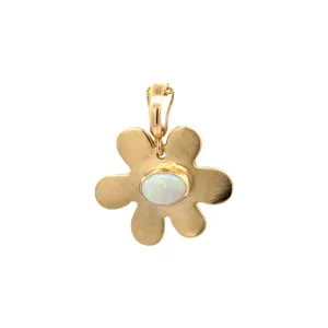 Daisy Charm with Opal