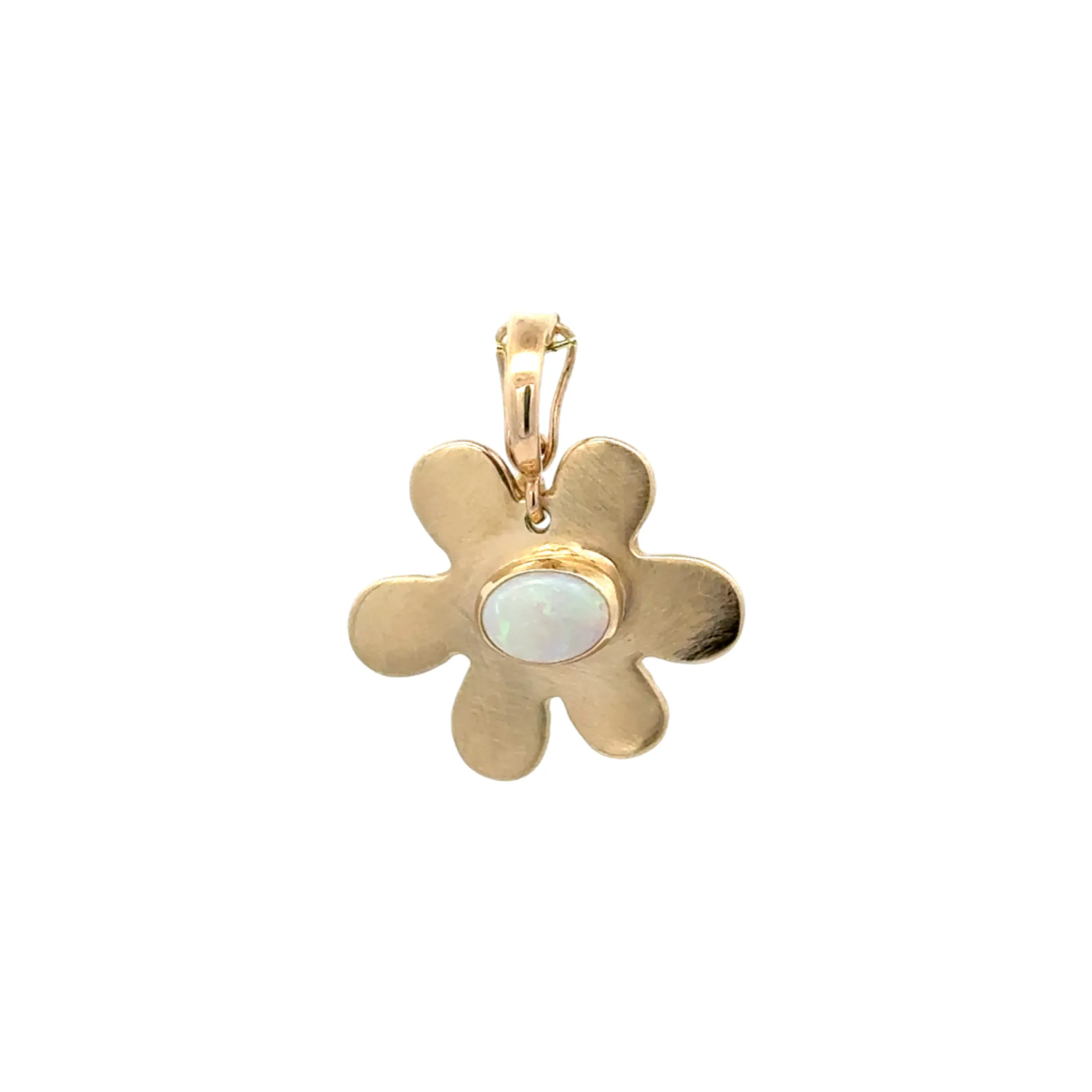 Daisy Charm with Opal