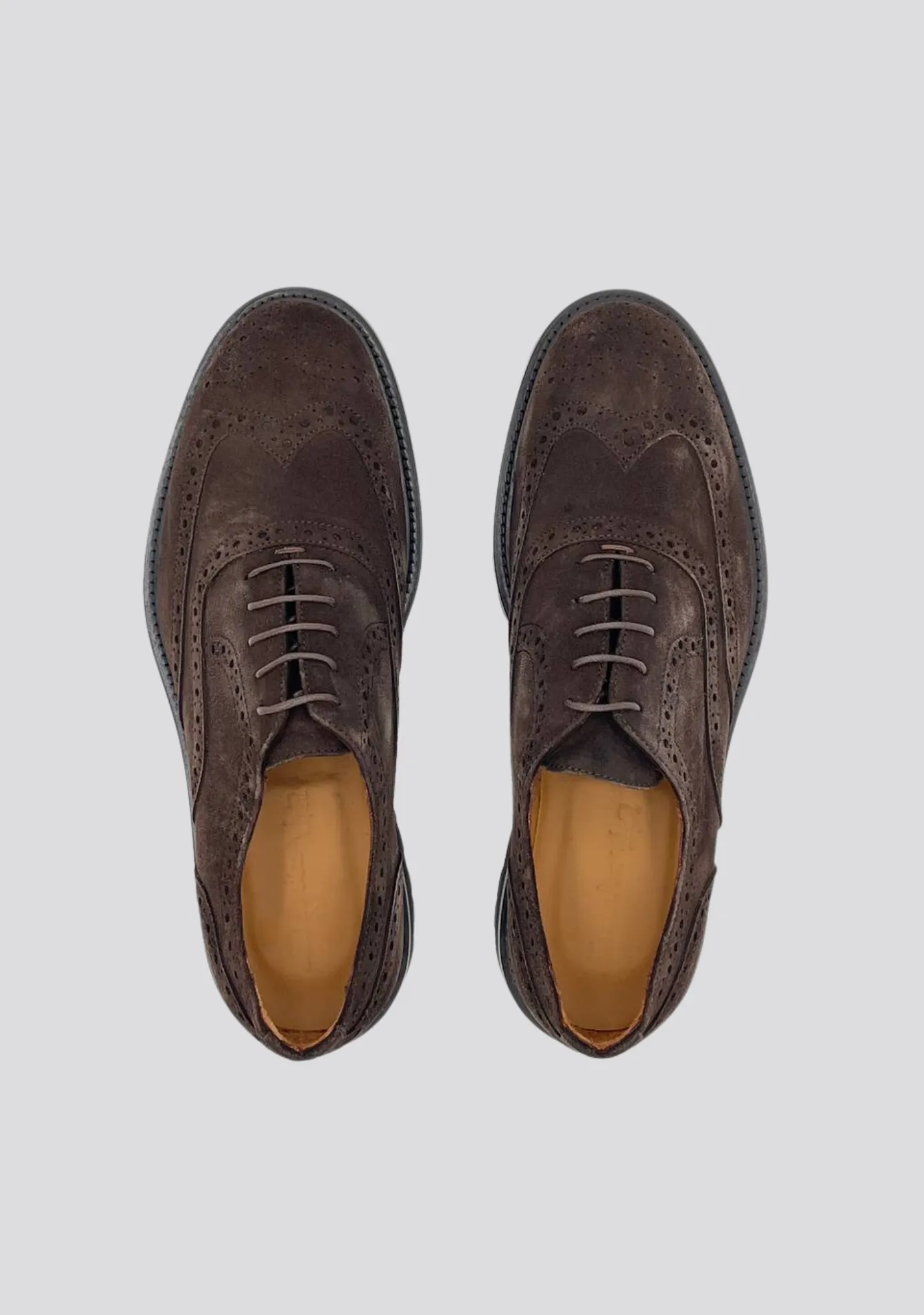 Dark Brown Leather Oxfords
