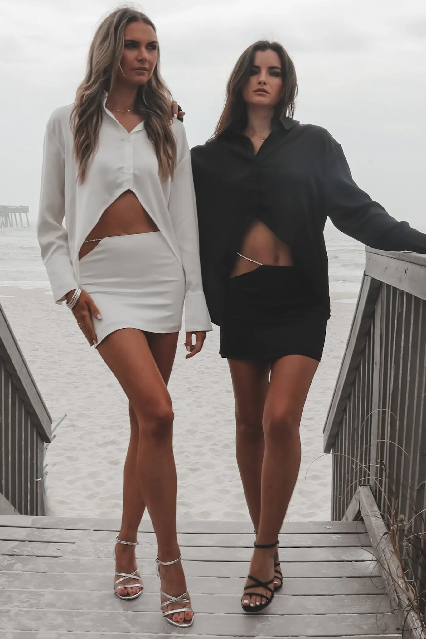 DEAL I Know Your Secrets Satin Two Piece Skirt Set
