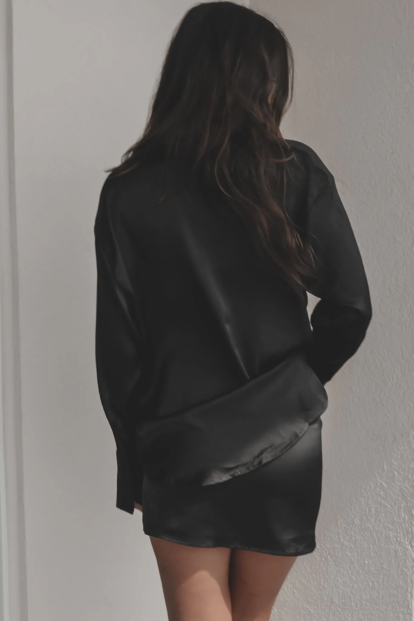 DEAL I Know Your Secrets Satin Two Piece Skirt Set