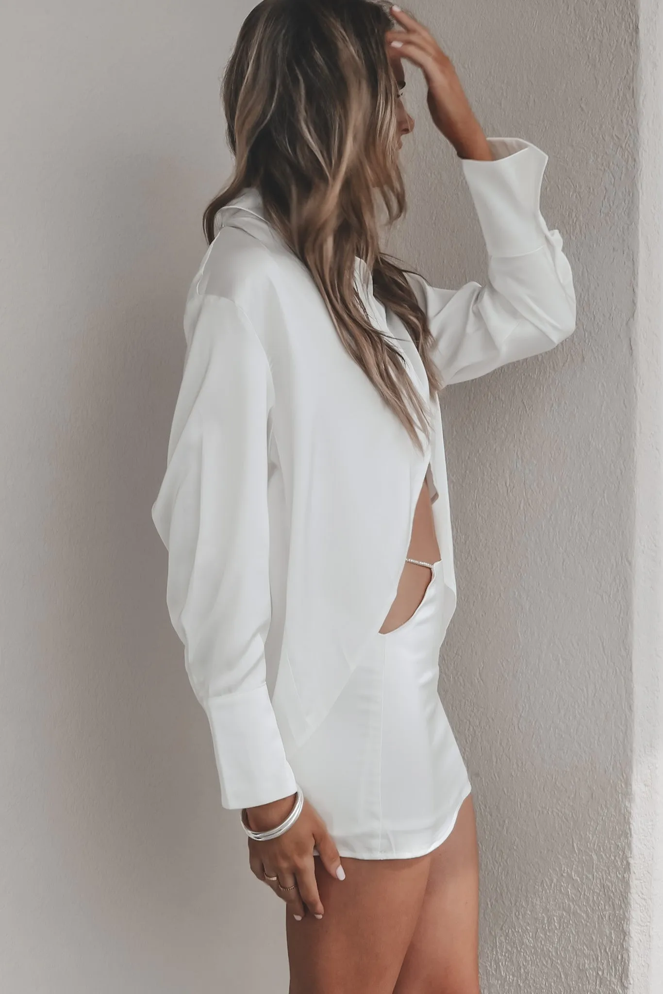 DEAL I Know Your Secrets Satin Two Piece Skirt Set