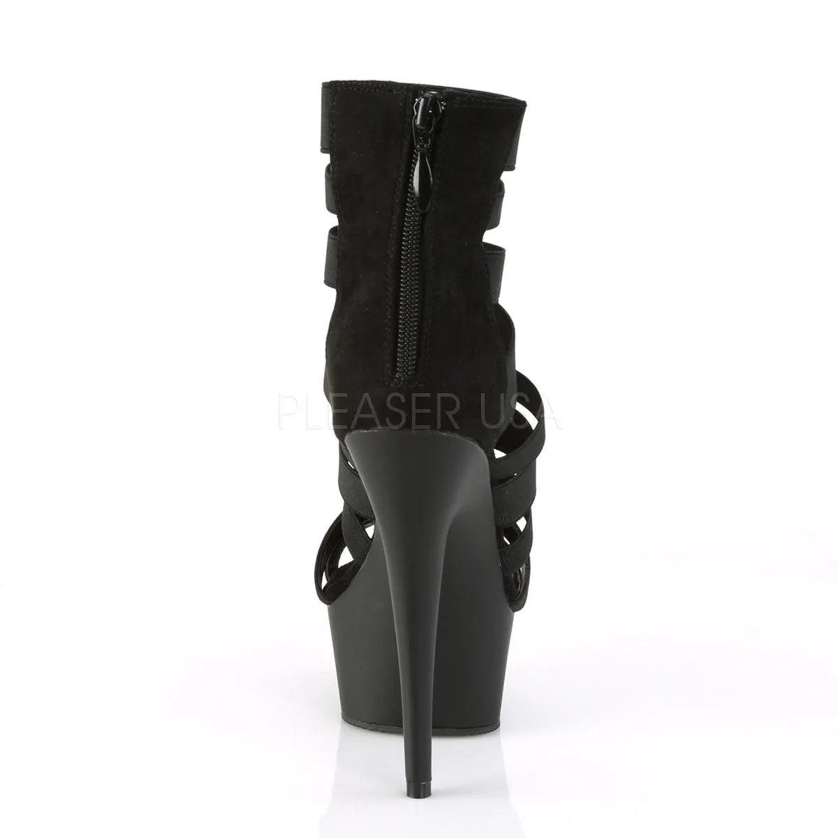 DELIGHT-600-17  Black Elastic Band/Black Matte