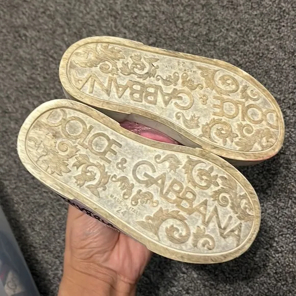Dolce and gabbana pink sneaker