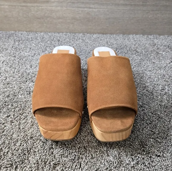 Dolce Vita Dorado Studded Mule Sandal in Saddle Suede NEW size 8.5