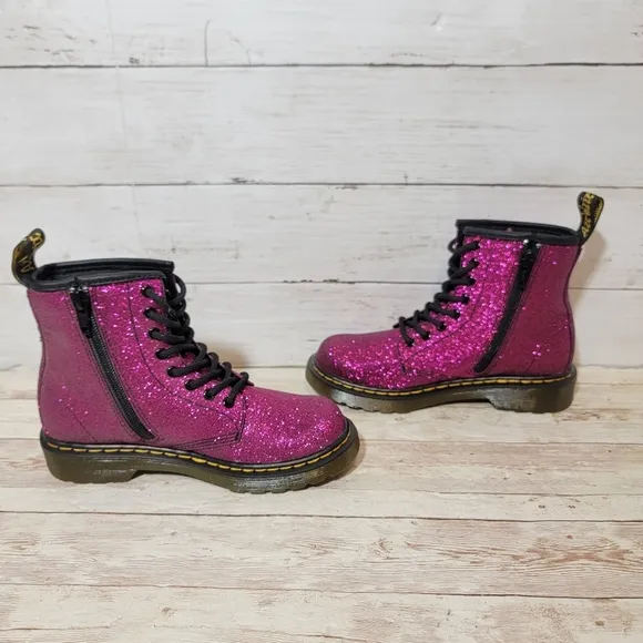 Dr. Martens New 1460 Girls' glitter  Combat Boot