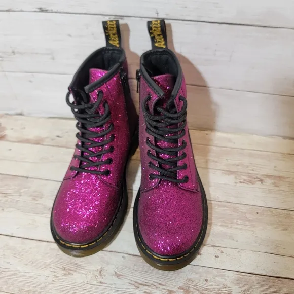 Dr. Martens New 1460 Girls' glitter  Combat Boot