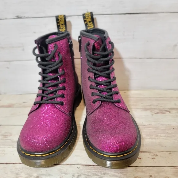Dr. Martens New 1460 Girls' glitter  Combat Boot