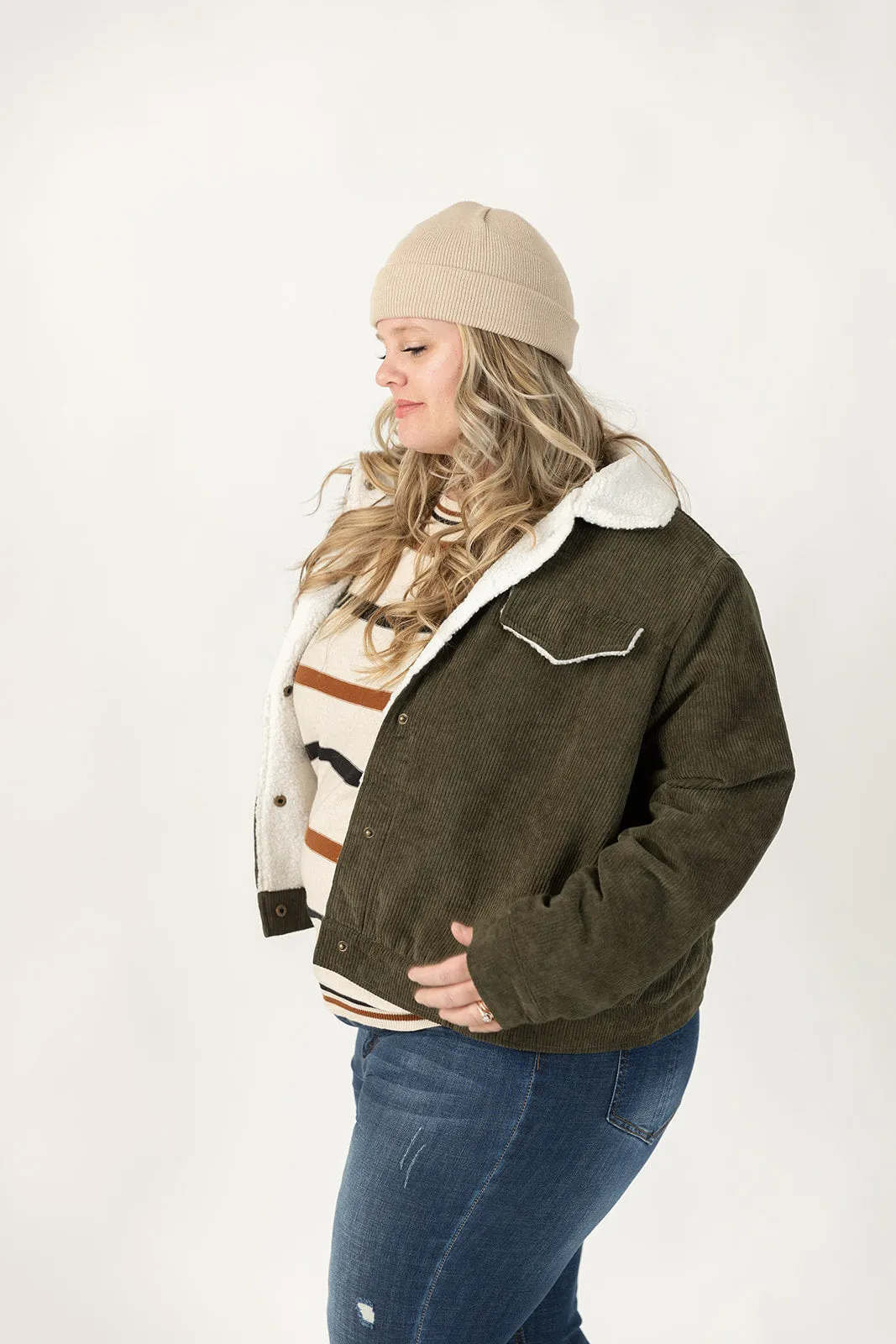 Drew Corduroy Jacket Curvy