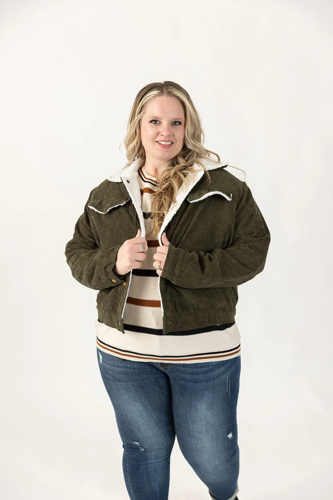 Drew Corduroy Jacket Curvy