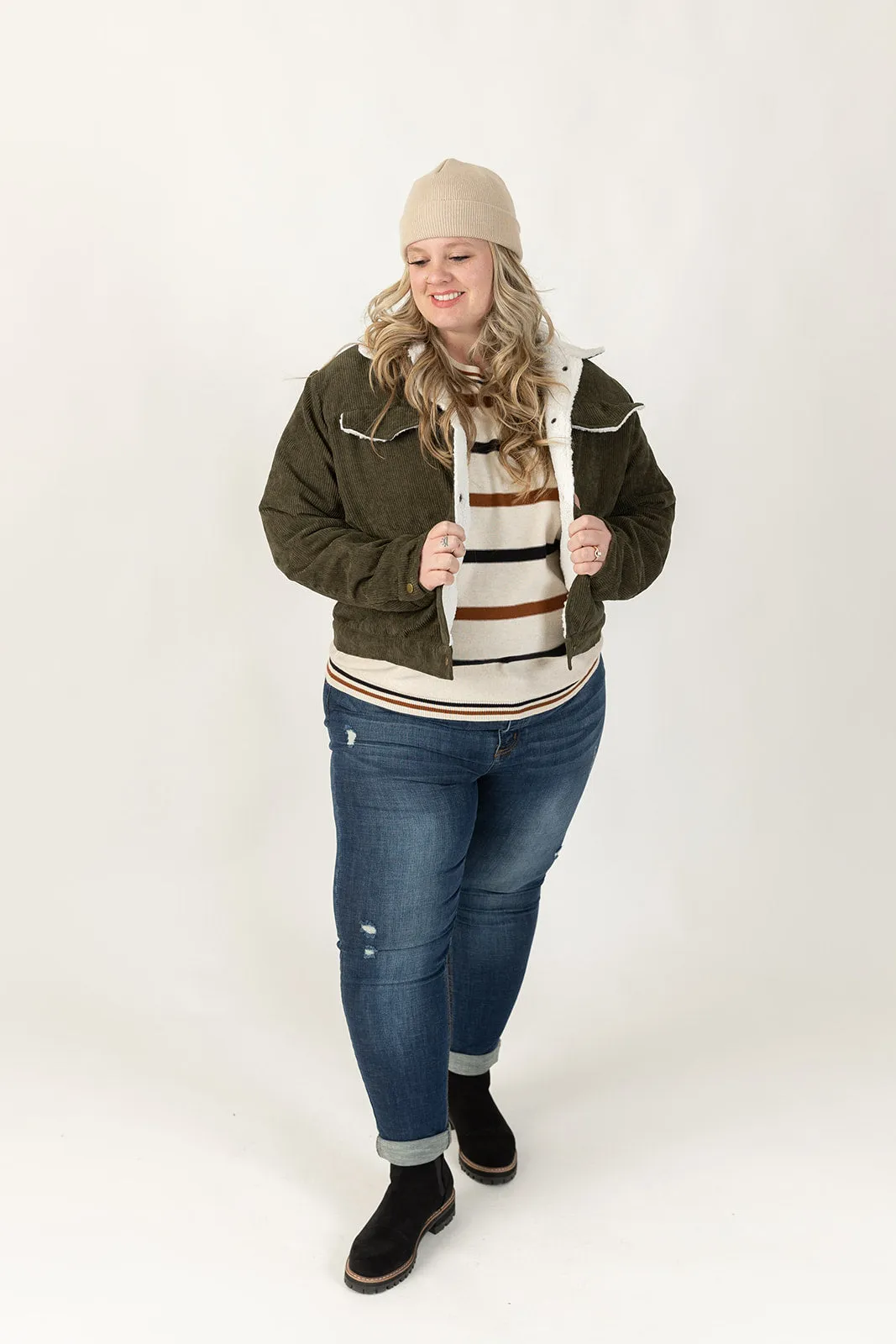 Drew Corduroy Jacket Curvy