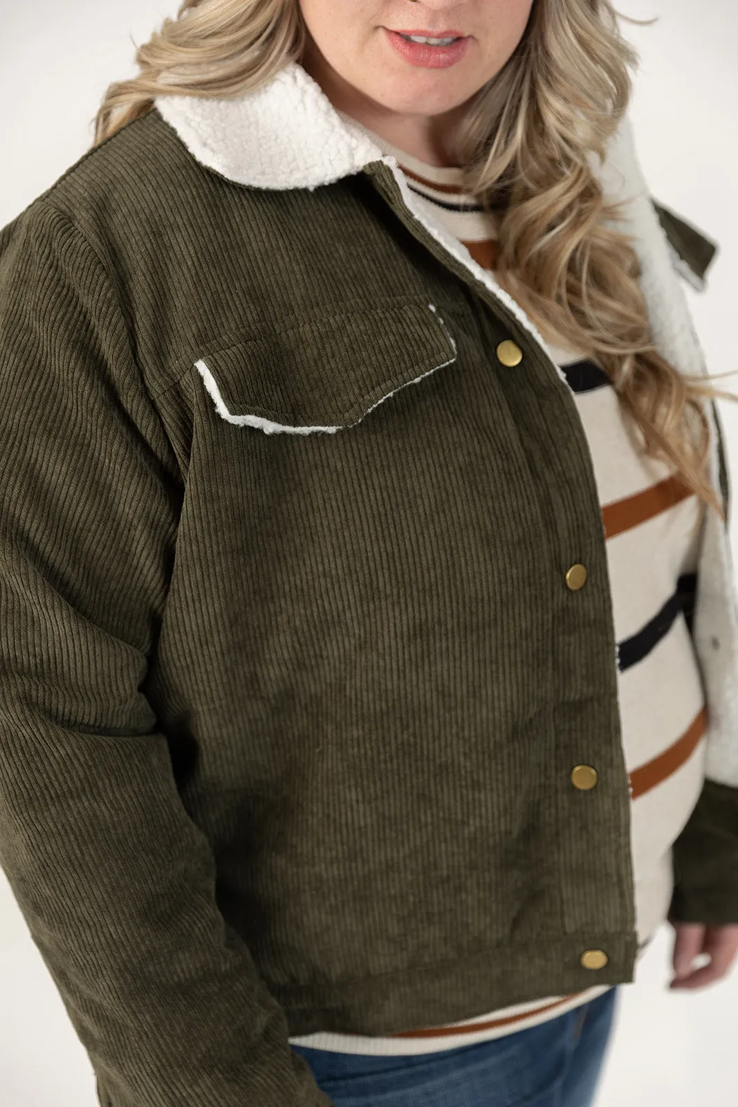 Drew Corduroy Jacket Curvy