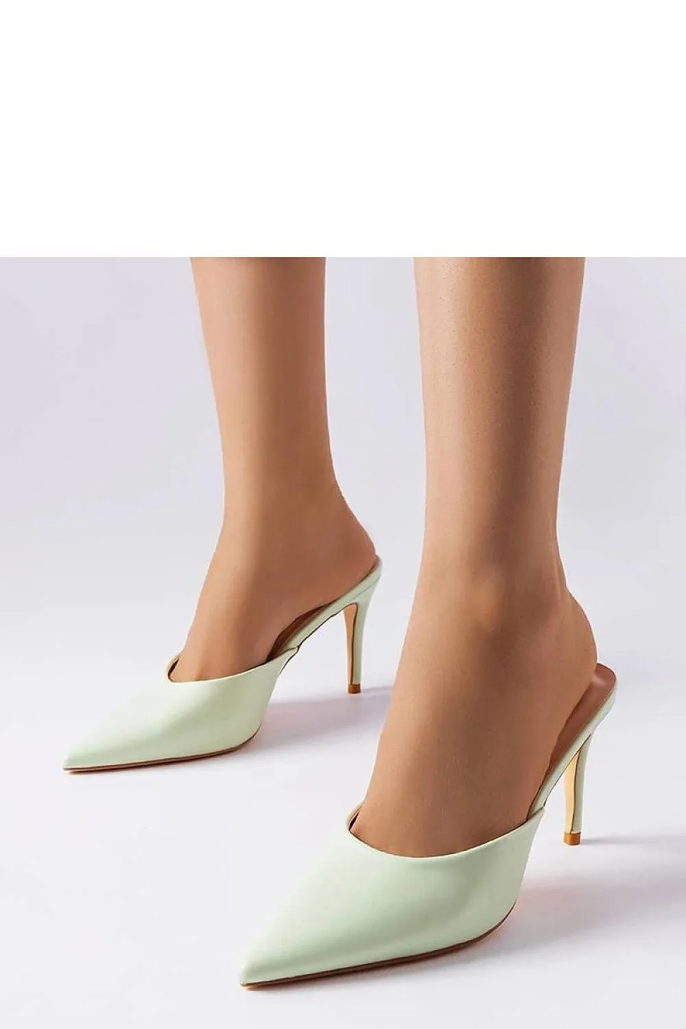 Elegant beige stiletto sandals