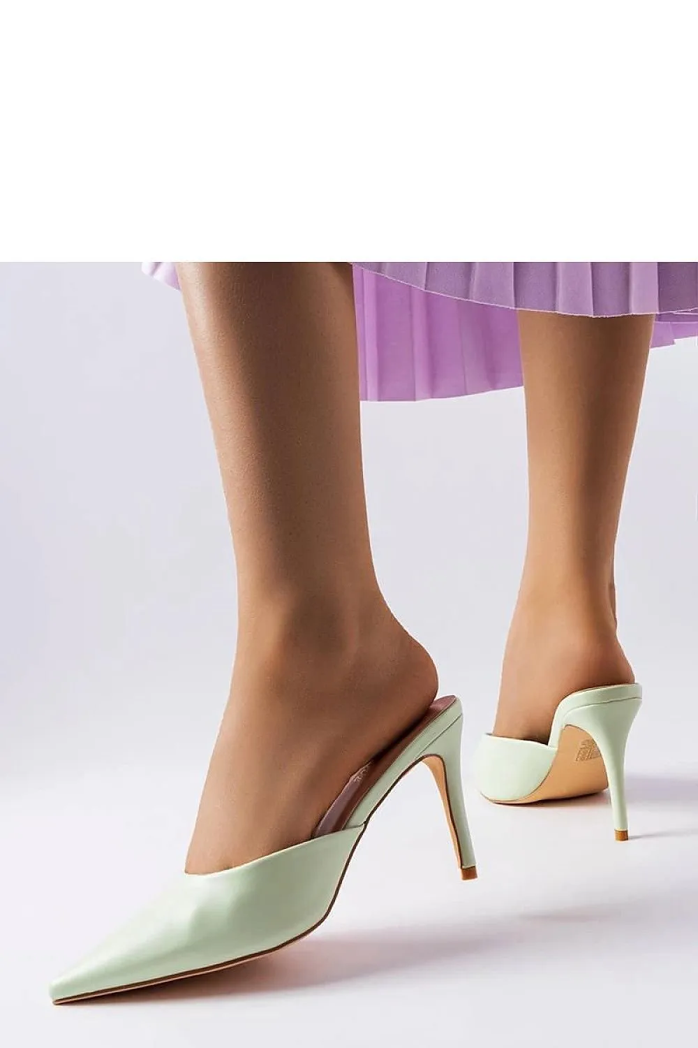 Elegant beige stiletto sandals
