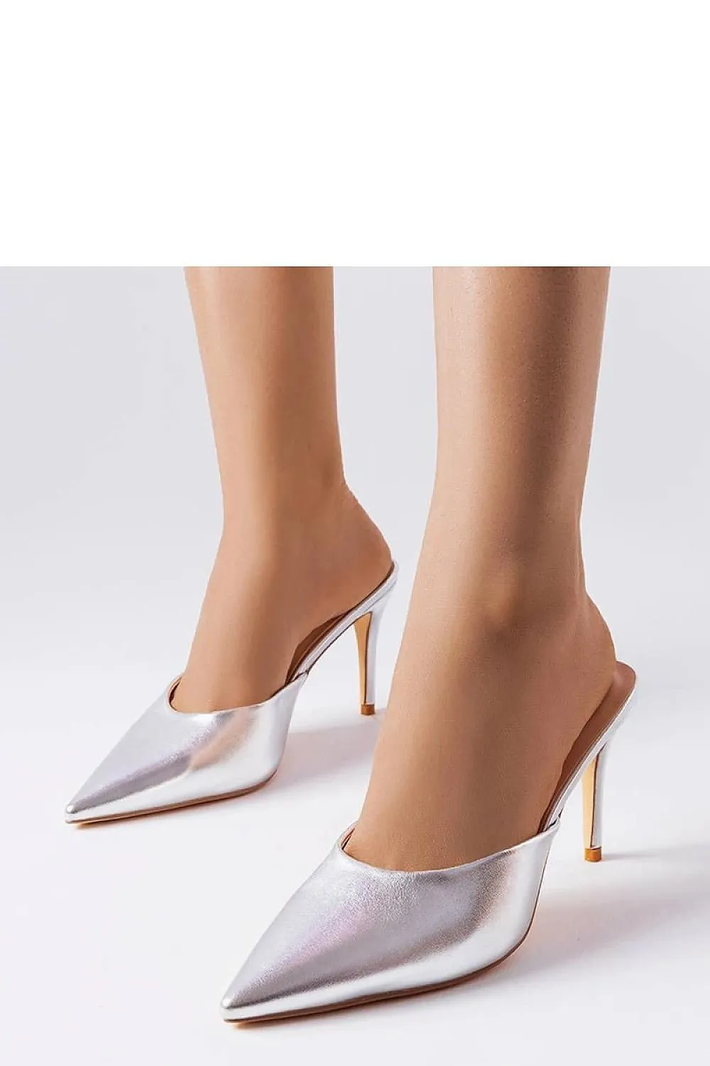 Elegant beige stiletto sandals