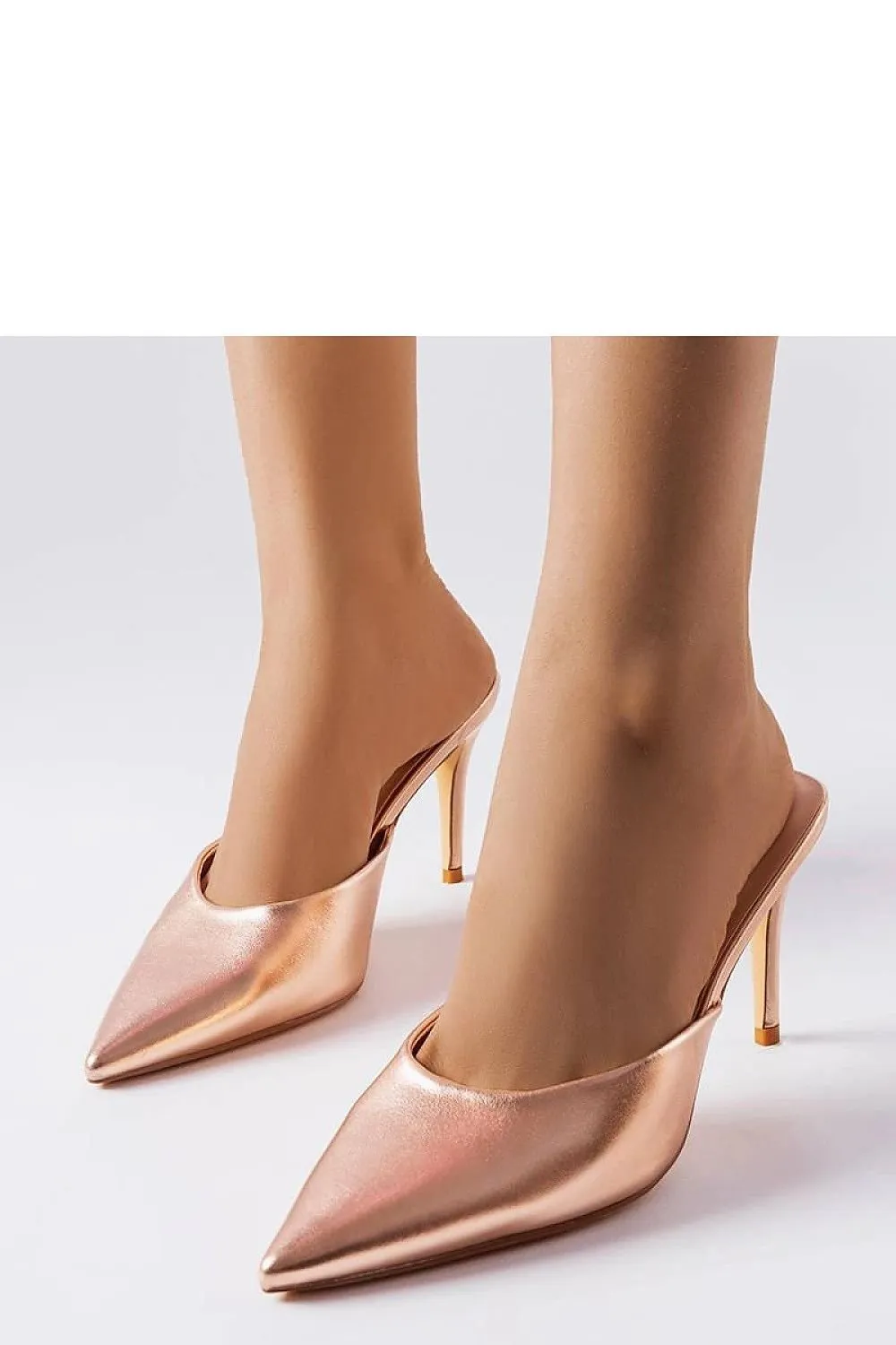 Elegant beige stiletto sandals
