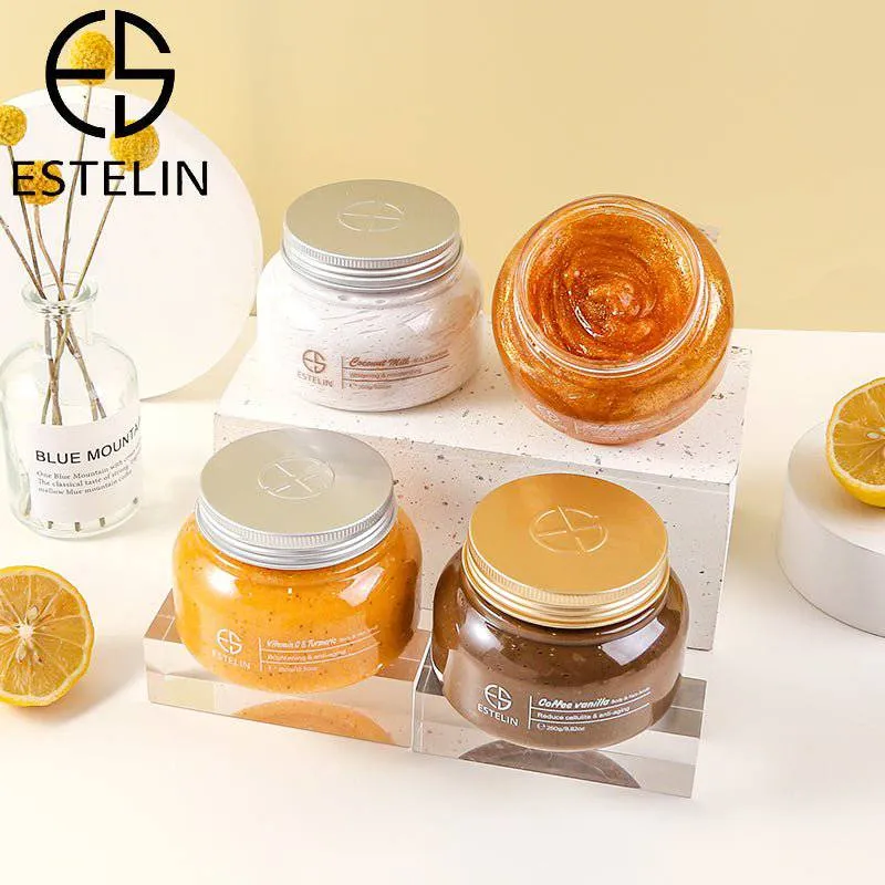 Estelin Vitamin C & Turmeric Body & Face Scrub by Dr.Rashel - 350g