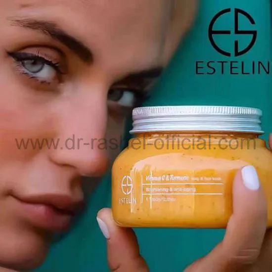 Estelin Vitamin C & Turmeric Body & Face Scrub by Dr.Rashel - 350g