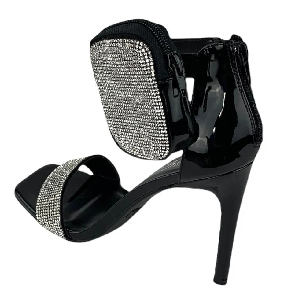 EVERMORE Women's High Stiletto Heel Square Toe Sandals