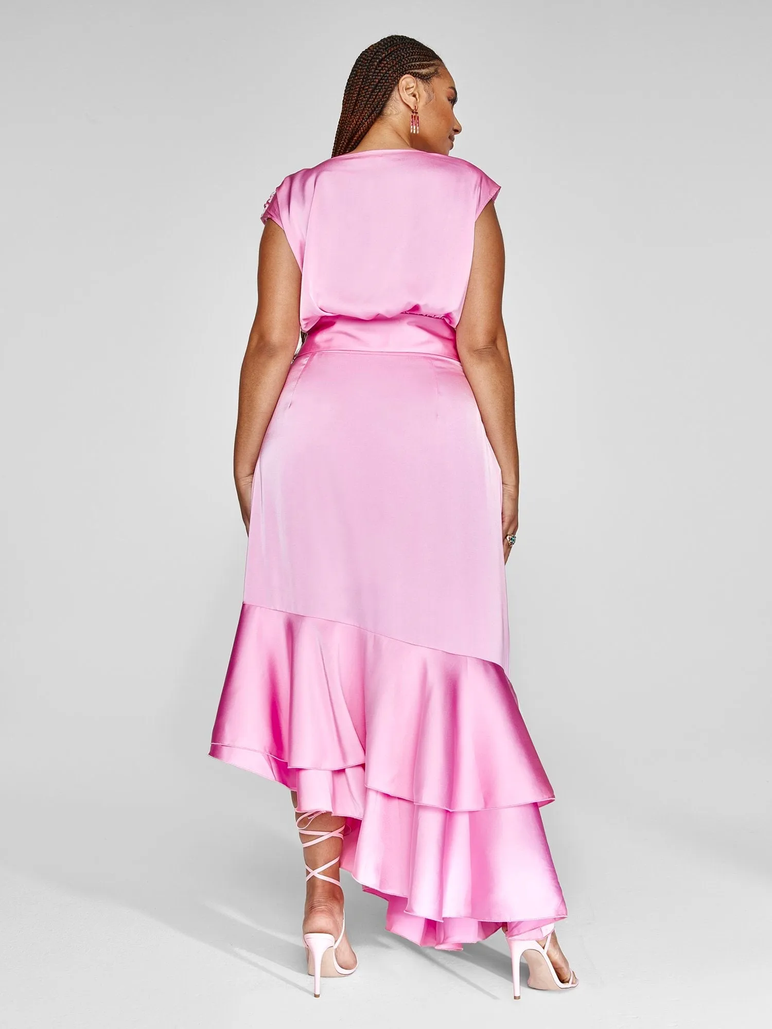Fashion To Figure - Camille Asymmetrical Ruffle Dress  - Garnerstyle x FTF