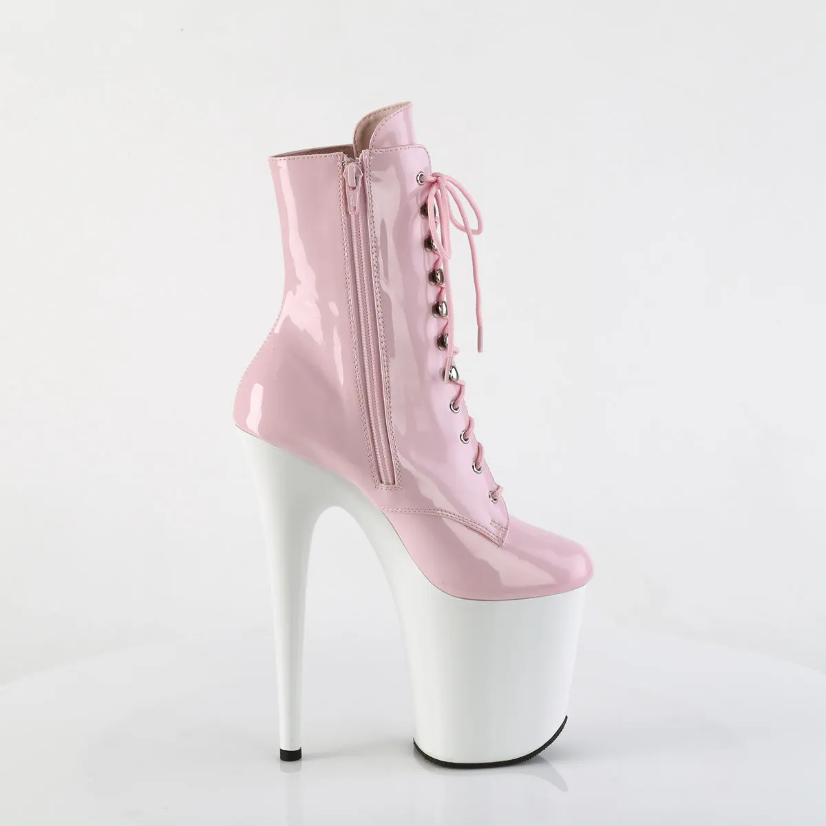 FLAMINGO-1020  Baby Pink Patent/White