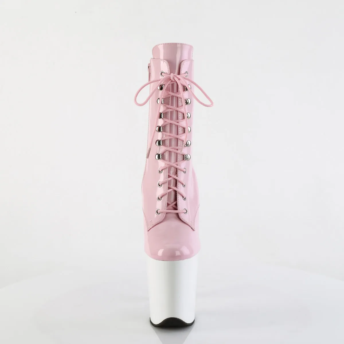FLAMINGO-1020  Baby Pink Patent/White