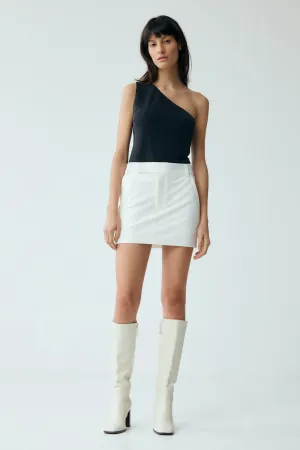 FORM ONE SHOULDER TOP | BLACK | FINAL SALE