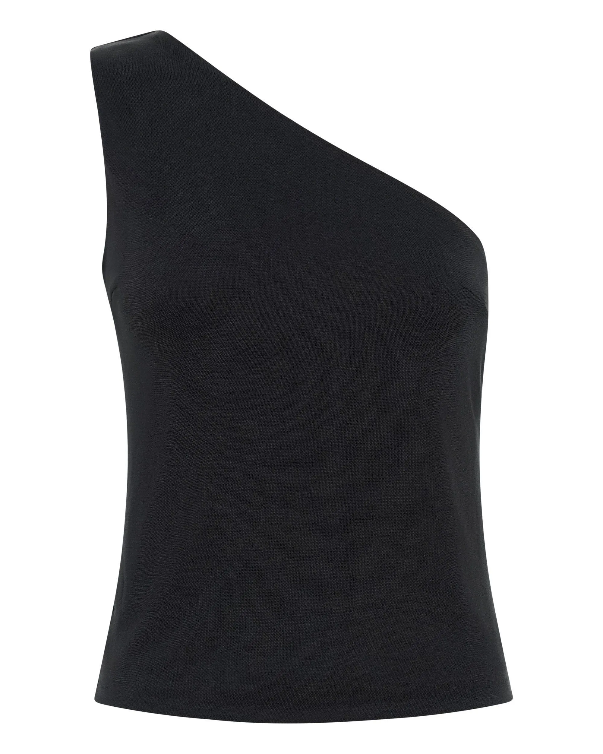 FORM ONE SHOULDER TOP | BLACK | FINAL SALE