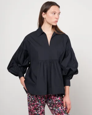frankie bib top - black