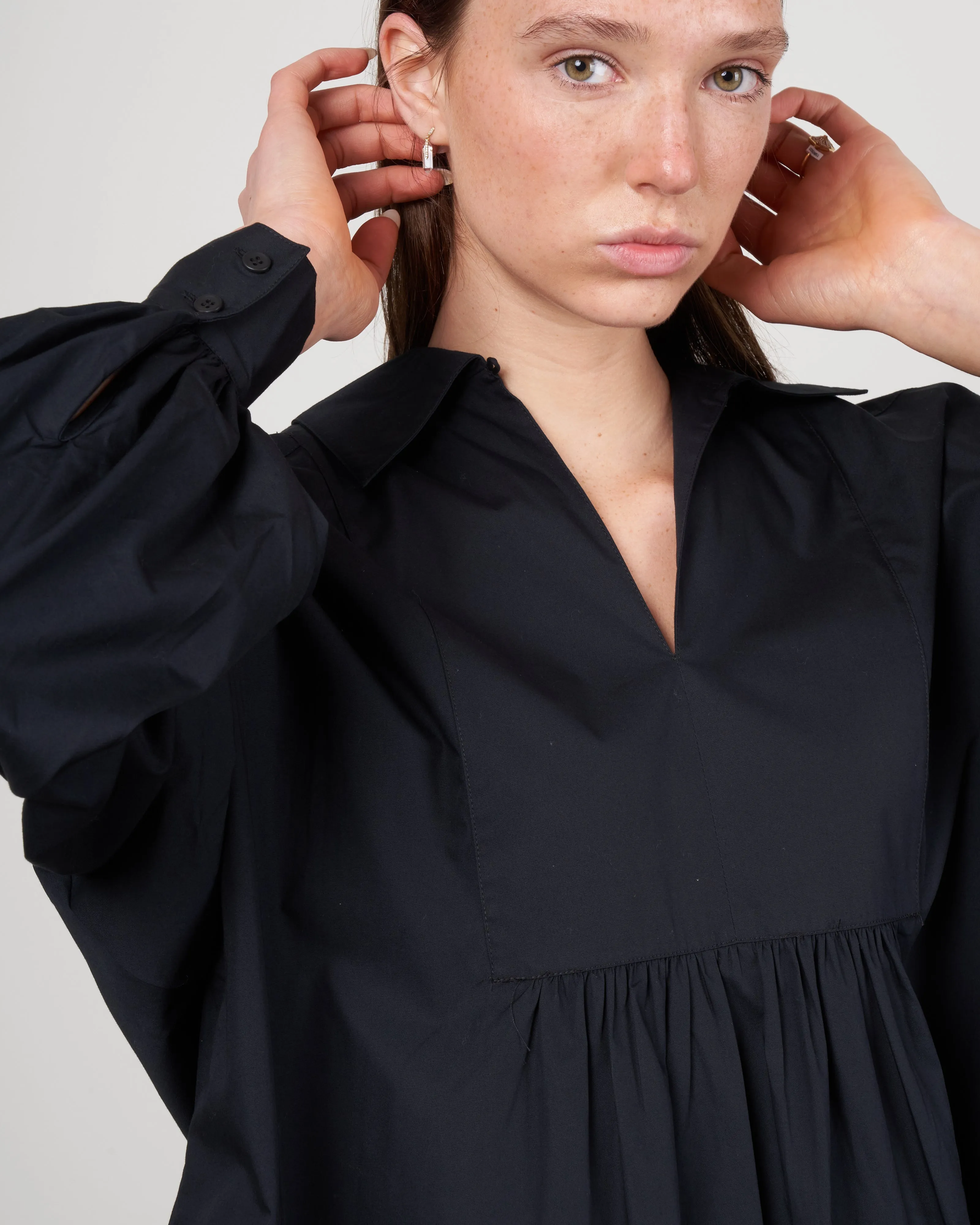 frankie bib top - black