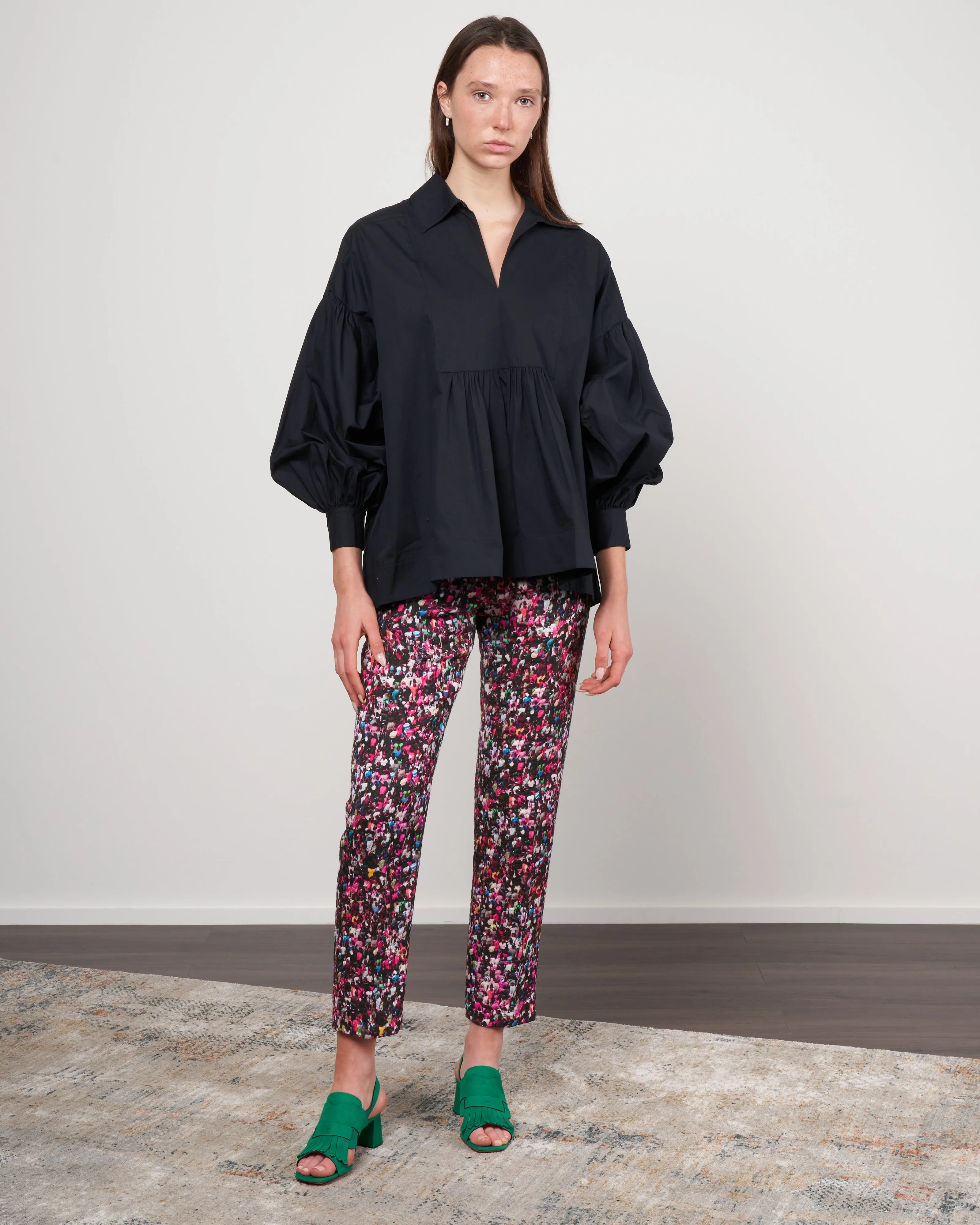 frankie bib top - black