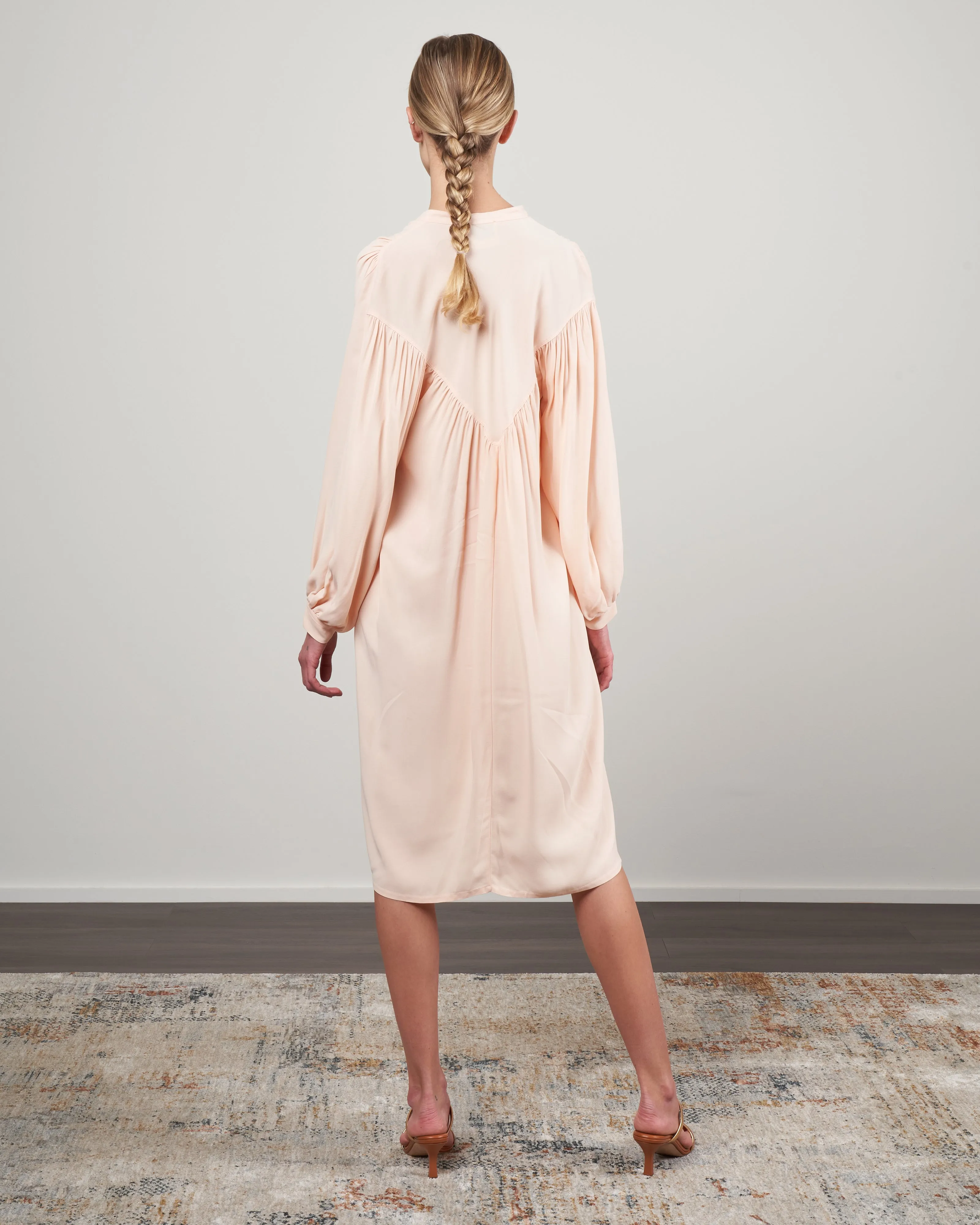 georgette dress - cream