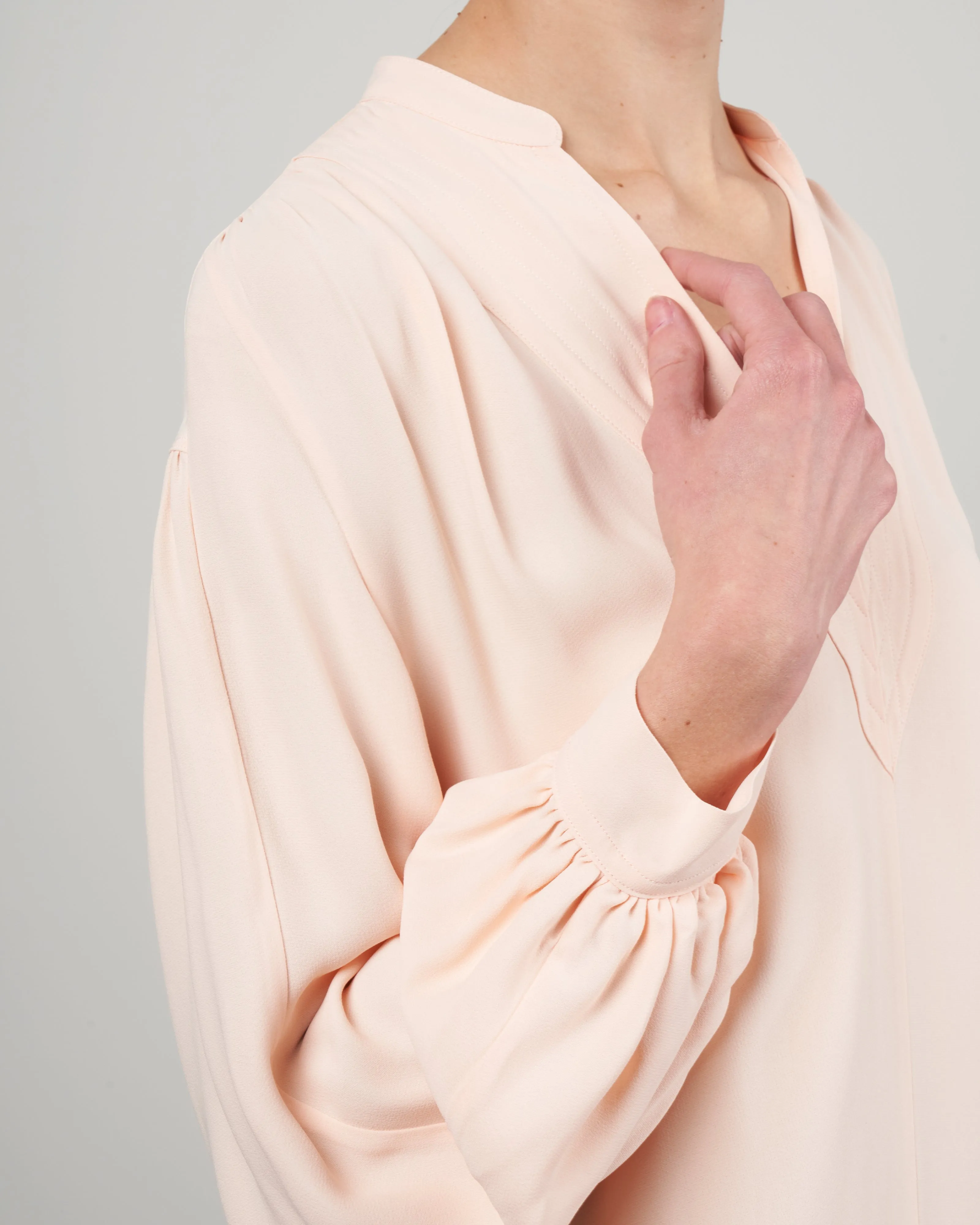georgette dress - cream