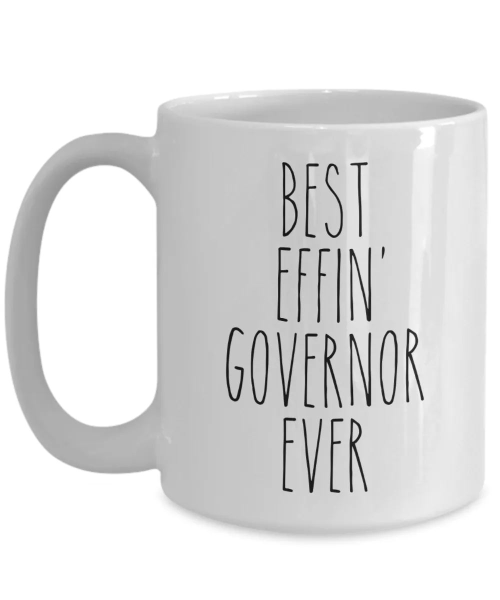 Gift For Governor Best Effin' Governor Ever Mug Coffee Cup Funny Coworker Gifts