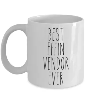 Gift For Vendor Best Effin' Vendor Ever Mug Coffee Cup Funny Coworker Gifts
