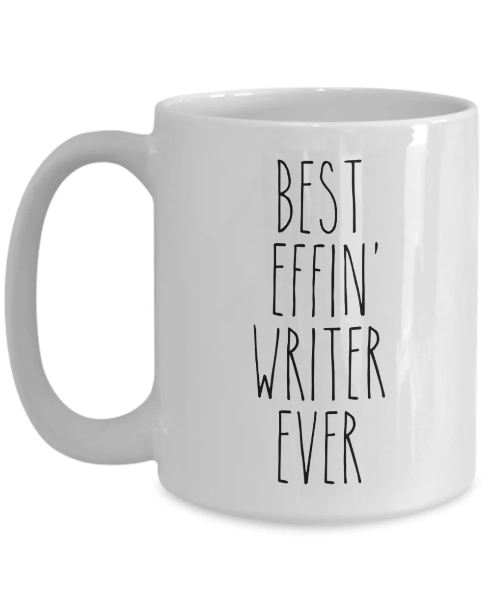 Gift For Writer Best Effin' Writer Ever Mug Coffee Cup Funny Coworker Gifts