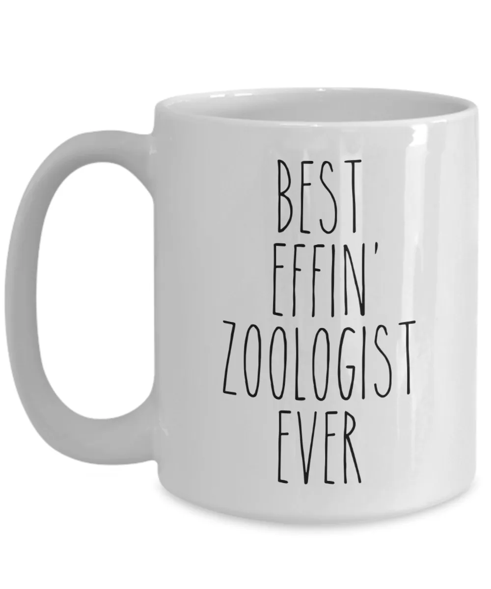 Gift For Zoologist Best Effin' Zoologist Ever Mug Coffee Cup Funny Coworker Gifts