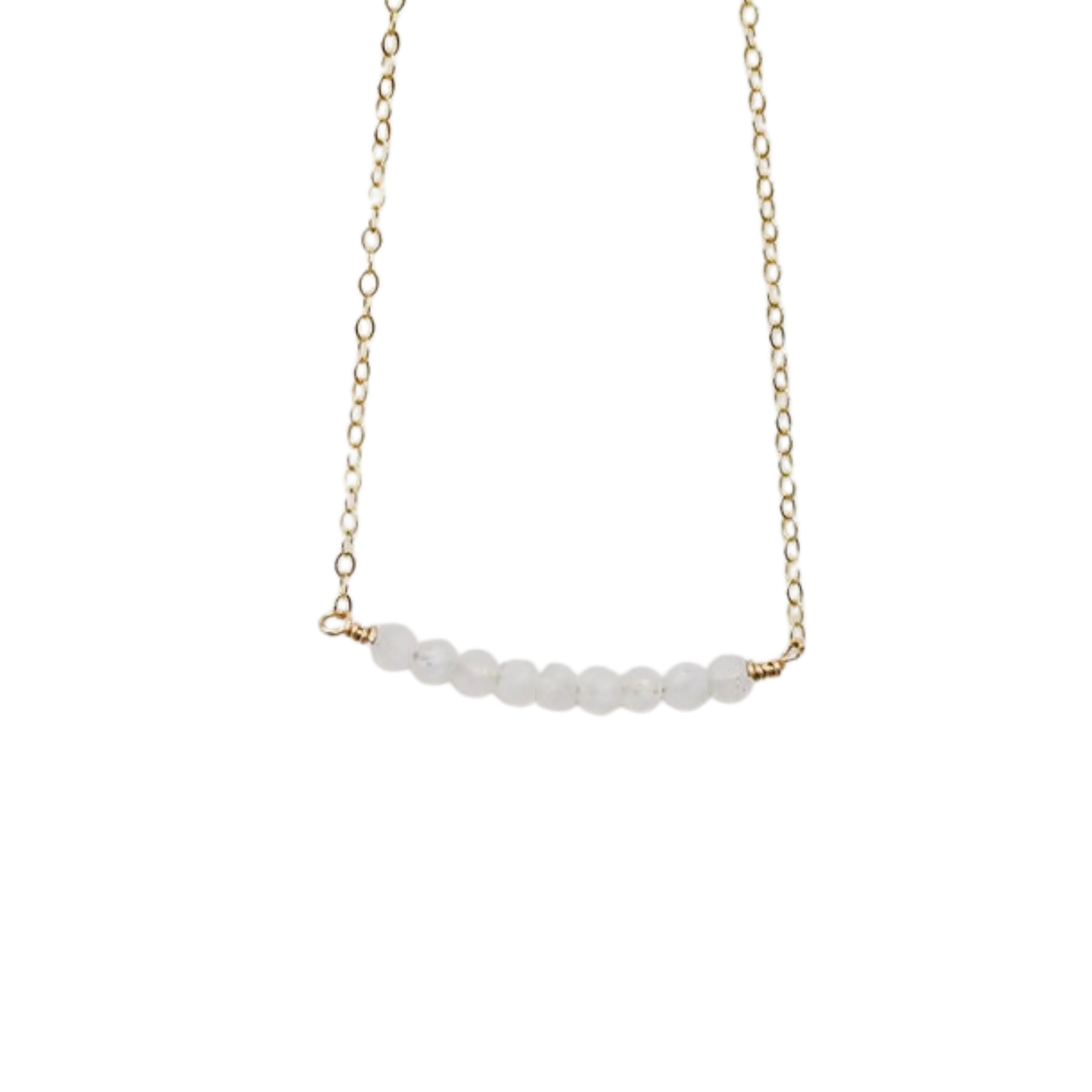 Gold Strand Gemstone Necklace