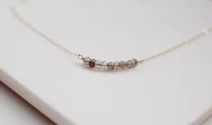 Gold Strand Gemstone Necklace