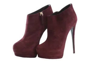 Guiseppe Zanotti Suede Stiletto Booties