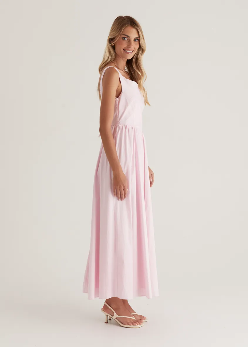 Haven One Shoulder Maxi Dress - Blush