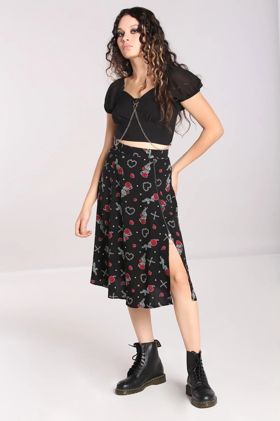 Hell Bunny Zoey Rose Skirt