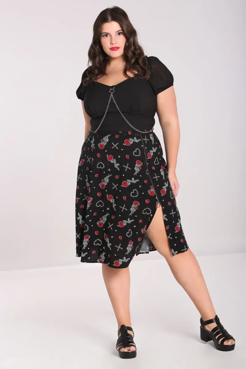 Hell Bunny Zoey Rose Skirt